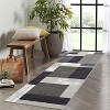 Large Machine Washable Area Rug - Modern Geometric Non Slip Low Pile Rug, Stain Resistant Indoor Carpet for Living Room, Bedroom, Office - 2 of 4