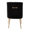 SEYNAR Velvet Upholstered Dining Chair Set of 6, Modern Glam Armless Side Chair - 4 of 4