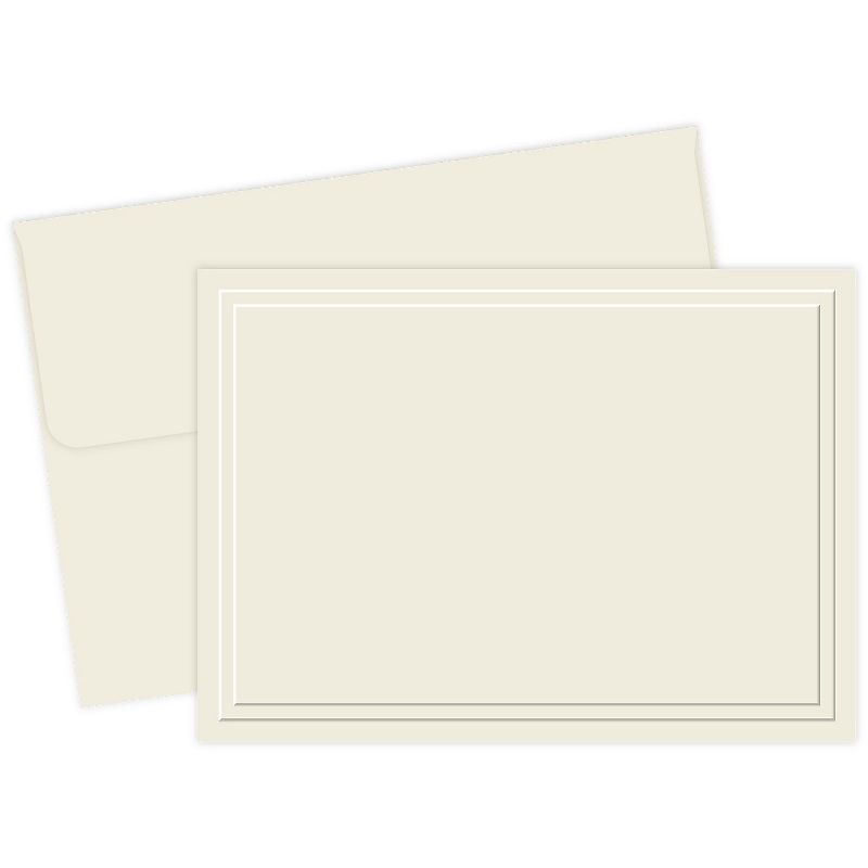 Masterpiece Studios Great Papers! Triple Embossed Ivory Note Cards 48/Pack 161642, 1 of 3