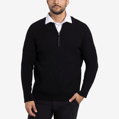 X RAY Men's Quarter-Zip Pullover Sweater