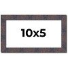 PosterPalooza | Panoramic Slim Profile Brown Picture Frame - UV Acrylic, Foam Board Backing, Hanging Hardware - 2 of 4