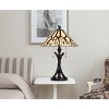 Cal Lighting BO-3104TB 60W X 2 Metal and Resin Tiffany Table Lamp with Pull Chains - 4 of 4