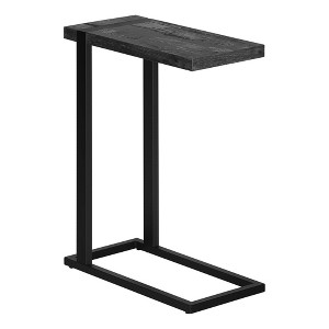 CAVINAS Modern End Table with Metal Base Frame C-Shaped Side Table with Rectangular Tabletop Sofa Coffee Table for Living Room, Bedroom - 1 of 4