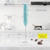 Powerful Milk Frother Wand, Mini Handheld Stainless Steel Whisk, Battery-Powered, Suitable For Coffee, Lattes, Cappuccinos - 4 of 4