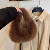 Anna-Kaci Women's Cute Plush Fur Handbag with Soft Textured Design - 2 of 3