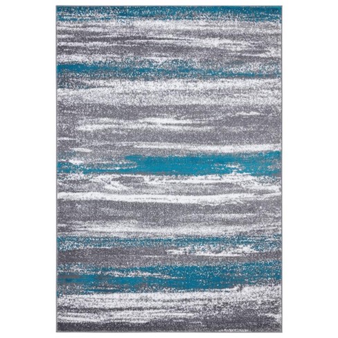 Luxe Weavers Abstract Geometric Turquoise 4x5 Area Rug : Target