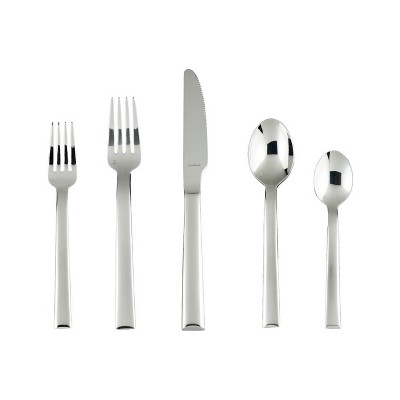 20pc Stainless Steel Dragonfly Silverware Set Black - Fortessa Tableware  Solutions