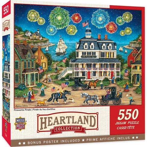 Masterpieces Heartland Puzzles Collection Fireworks Finale 550 Piece Jigsaw Puzzle Target