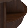 PAGED Round Coffee Table with Storage, Modern Living Room Table with Tempered Glass Top and Wooden MDF Frame, Center Table for Living Room - 4 of 4