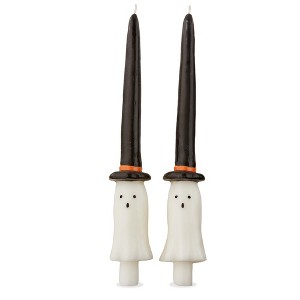 tag Witchy Ghost Taper Candles - Black Multi Flame Candles for Halloween, 7hr Burn Time, 12" Tall, Paraffin Wax - 1 of 2