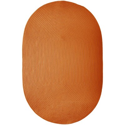 Colonial Mills Boca Raton - Rust 6 Ft x9 Ft Oval Rug Indoor/Outdoor 100% Polypropylene