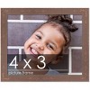 PosterPalooza | Photo Size Shabby Chic Brown Picture Frame - UV Acrylic, Foam Board Backing, Hanging Hardware - 2 of 4