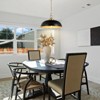LLHZSY 15 3/4" Modern Industiral Dome Pendant Chandelier for Kitchen Island-Black - 2 of 4