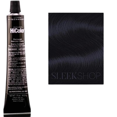 L'oreal Tecnique HiColor Blacks for Dark Hair Only (#H21 BLACK ONYX) Loreal HighColor Permanent Dye High Color