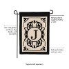 Evergreen Flag Cambridge Chic Letter J Monogram Applique Garden Flag - 12.5" Wide x 18" High - 4 of 4