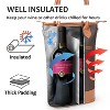 Tirrinia Insulated Wine Gift Bag - Padded 2 Bottle Wine Tote Carrier, Portable Wine Cooler Bag for Party Beach Travel, Gifts Idea - 2 of 4