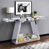 55.9" Reflective Mirrored Console Table with Sleek Trapezoid Base, Scratch-Resistant Shine and Modern Styling for Entryway-Maison Boucle - 2 of 4