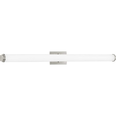 Brushed Nickel 48" LED Linear Bath Bar with Acrylic Diffuser