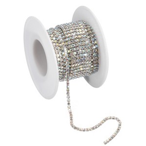 Unique Bargains DIY Bag Clothing Decoration Crystal Rhinestone Sew on Close Claw Chain Trim - 1 of 4