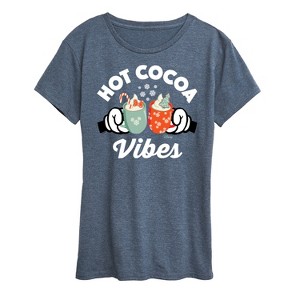 Women's - Disney - Hot Cocoa Vibes Short Sleeve Graphic T-Shirt - 1 of 4