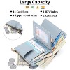 Acoinel Leather RFID - BlockingSnap Closure Zipper Wallet - 3 of 4