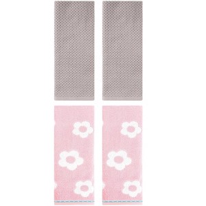 REGALWOVEN 4 Pcs Bathroom Hotel and Spa Waffle Cotton Hand Towels - 1 of 4