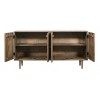 Treasure Trove Accents 4 Door Credenza Leoti Warm Brown/Black - 3 of 4