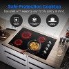30 Inch cooktop,9 Heating Level Burner,Double power control ,Hot Surface Indicator,Touch Control,Scratch-resistant vitro ceramic glass - 3 of 4