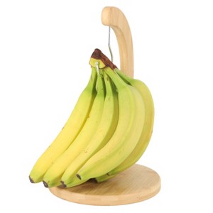 MegaChef Bamboo Wood Banana Hanger - 1 of 4