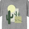 Natural World Cactus Scene Men's Heather Gray T-Shirt - 2 of 3
