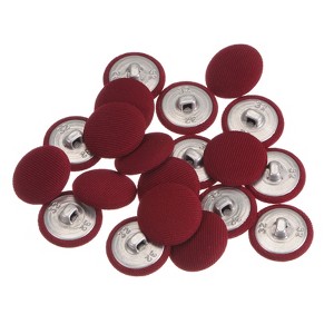 Unique Bargains DIY Craft Metal Shank Cotton Covered Round Sewing Buttons 20 Pcs - 1 of 4