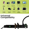 GoGreen Power (GG-16315-15BK) 6 Outlet Surge Protector, 1200 Joules, Black, 15 Ft Cord - 4 of 4