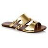 Men's Flat Gladiator Sandal Gold - 2 of 4