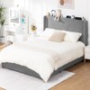 COMHOMA Metal Platform Bed Frame with Headboard,  3 Storage Drawers, Type-C&USB Ports - 4 of 4