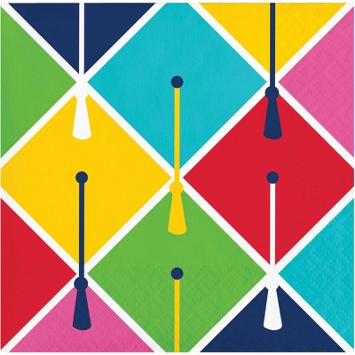 Creative Converting Glad to Be Graduate Paper Beverage Napkins 48ct