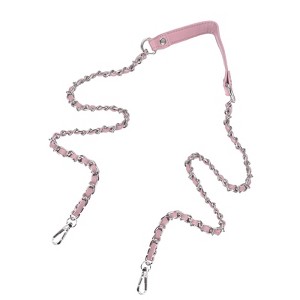 Unique Bargains Metal Corrosion-Resistant PU Leather Purse Flat Chain Strap - 1 of 4
