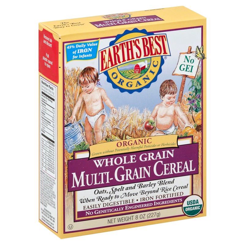 Earth&#39;s Best Organic Whole Grain Multi-Grain Baby Cereal - 8oz, 3 of 5