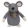 Evideco French Home Goods Decorative Mouse Door Stopper - Weighted Animal Doorstop, 2.3 lb Gray - 2 of 4