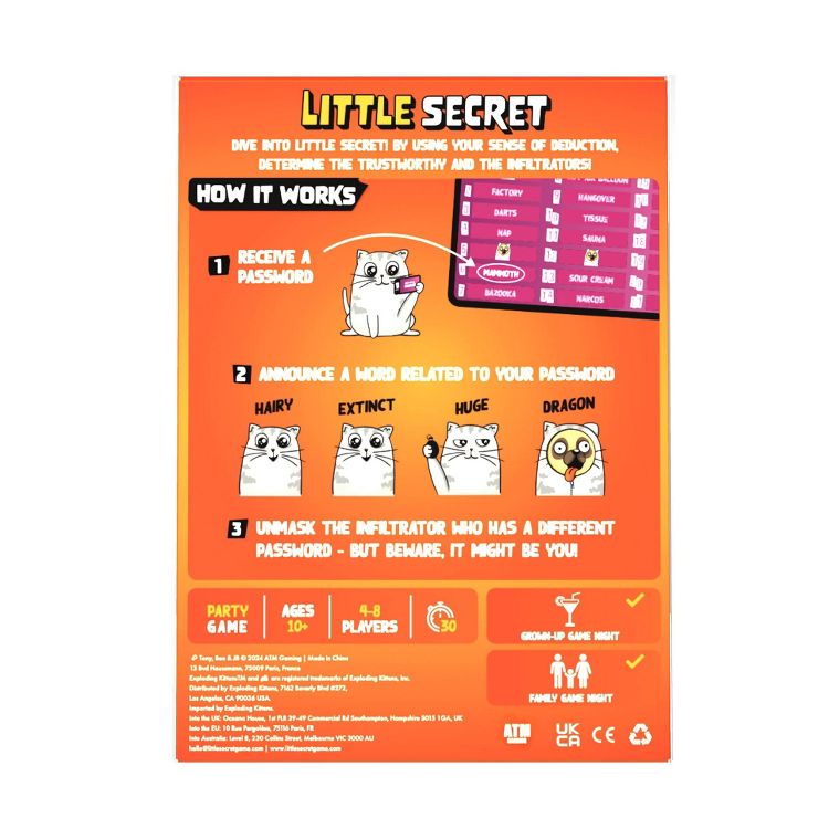 Exploding Kittens Little Secret Board Game, 2 of 8