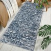 Washable Indoor Vintage Floral Print Area Rugs, Soft Non Slip Low Pile Floor Carpet for Home Office - 2 of 4