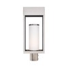 Livex Lighting Bleecker 1 - Light Post Light in  Brushed Nickel - 3 of 4