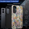 BONGEEK Case Compatible with Samsung Galaxy S25 Edge,Scratch Resistant Hybrid 2-Layer Hard Shell Bright Phone Case, Bloom Floral Halloween - 4 of 4