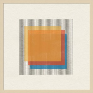 25" x 25" Mid-Century Modern Squares No 1 by The Miuus Studio - Amanti Art: Giclee Print, Hardwood Frame - 1 of 4