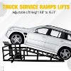 2 Pack 5T Hydraulic Car Ramps,Heavy Hydraulic Car Ramps Lift,9.8''-15.6" Adjustable Height Car Ramps Lifts for Trucks - 4 of 4