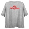 Old Milwaukee Deer Sketch Crew Neck Short Sleeve Gray Heather Women's Crop Top - 2 of 4