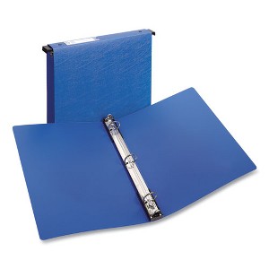 Avery Hanging Storage Flexible Non-View Binder with Round Rings, 3 Rings, 1" Capacity, 11 x 8.5, Blue - 1 of 4