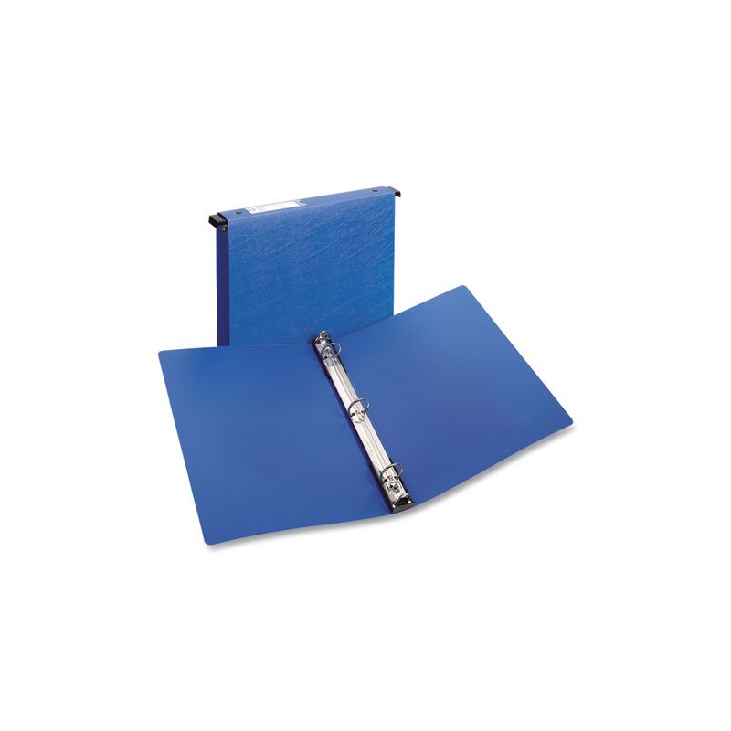 Avery Hanging Storage Flexible Non-View Binder with Round Rings, 3 Rings, 1" Capacity, 11 x 8.5, Blue, 1 of 7