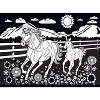 MasterPieces Inc Horse and Pony Velvet Coloring 60 Piece Jigsaw Puzzle - 3 of 4
