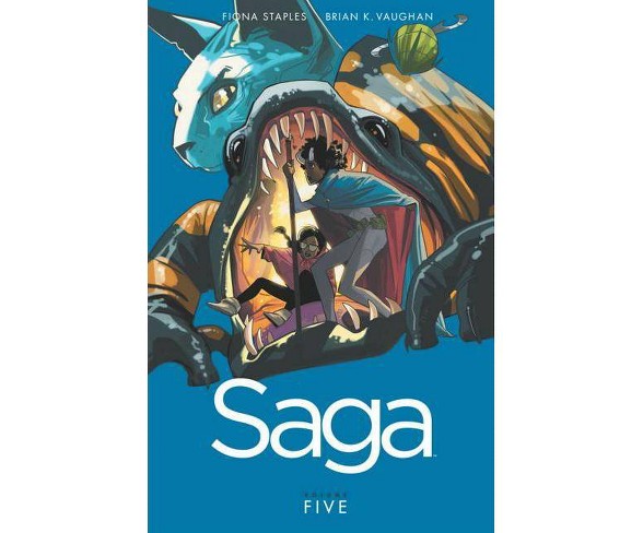 Saga, Volume 5 - (Saga Tp) by  Brian K Vaughan (Paperback)