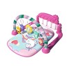 Babyluv "2-in-1 Baby Gym Play Mat with Tummy Time, 5 Rattle Toys, 422 Melodies, Dinosaur & Unicorn Theme"Pink - 4 of 4